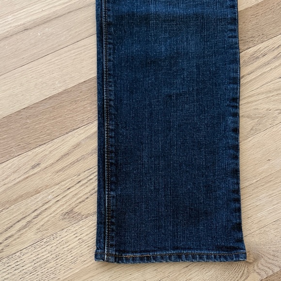 Levi Perfect Waist Straight Leg 525 Dark Blue Denim Jeans - Picture 6 of 9